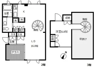 クレセントコート【2階】の間取り