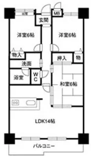 レジデンスマサノ2【7階】の間取り