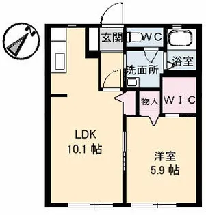 アーネスト南日吉【1階】の間取り