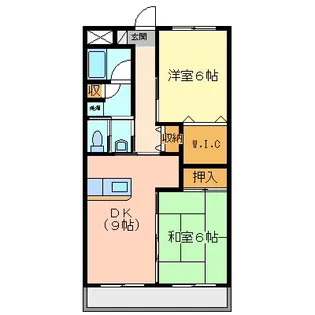 サンシャインハイツ【5階】の間取り