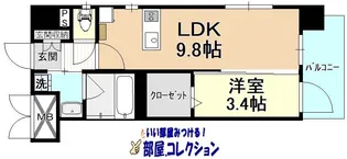 デザイナープリンセス旦過【3階】の間取り