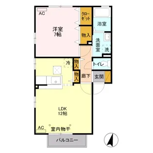 シュロス III番館【1階】の間取り