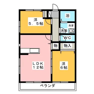 クレストール・雅(1)【2階】の間取り