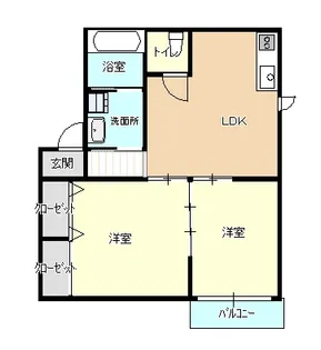 ジラソーレ【2階】の間取り