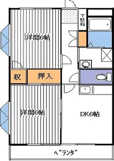 若林第一ビル【3階】の間取り