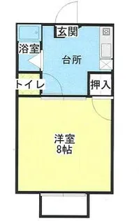 メゾンドアリスト【2階】の間取り