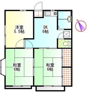 ラセリーヌ【2階】の間取り