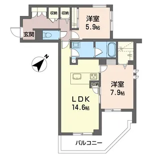 メゾン ジャパネスク【2階】の間取り