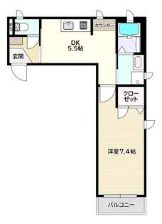 ラ・ベルネージュ【3階】の間取り