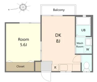 アズール若宮【2階】の間取り