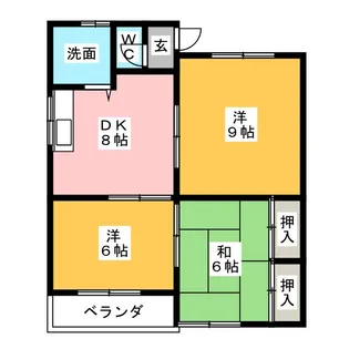 メイプルマツウラ【2階】の間取り