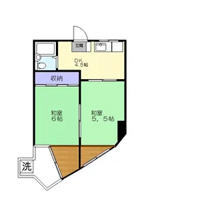 スカイビュー八王子【2階】の間取り
