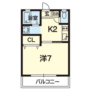 フラワーコート池田【2階】の間取り