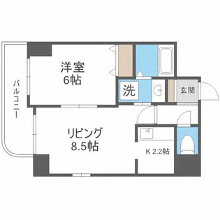 ティアラN6【10階】の間取り