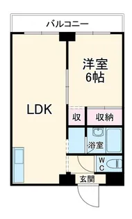 リージェント手越原【5階】の間取り