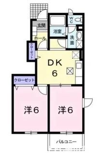 メゾン山水【1階】の間取り