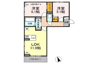 ソレイユ【1階】の間取り