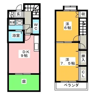 岐阜県岐阜市柳津町南塚2【一戸建】の間取り