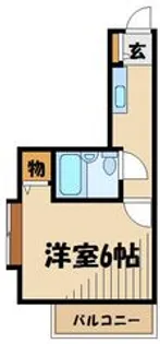 カーザ・フローラ【1階】の間取り