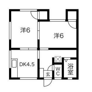 ハイツ山本【2階】の間取り