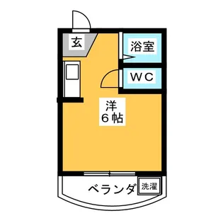 1Rの間取り画像