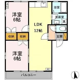 メゾン・フローラB【2階】の間取り