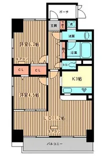 シェソワ恵比寿【8階】の間取り