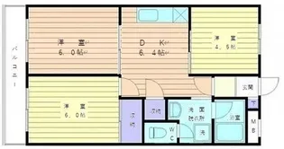 大寿マンション【2階】の間取り
