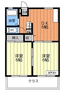 コーポ泉 A【1階】の間取り