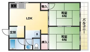 永田マンション【4階】の間取り