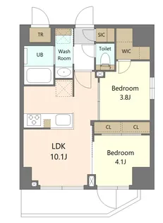 エスレジデンス浅草clarity【5階】の間取り