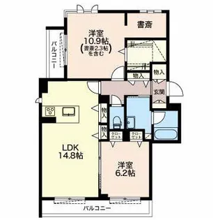 Petite foret【2階】の間取り