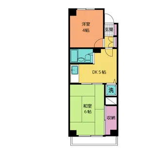 武蔵野パークマンション【5階】の間取り