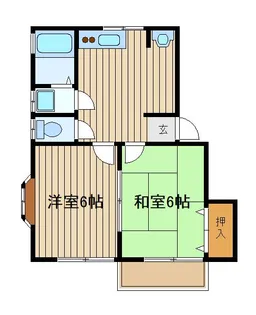 阿竹ハイム【2階】の間取り