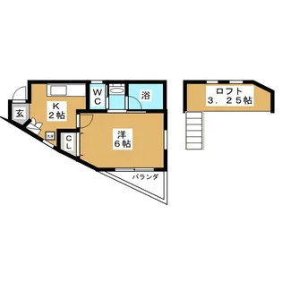 パークハイム横浜【2階】の間取り