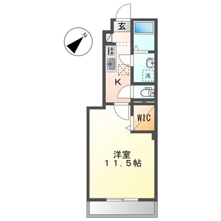 ミルキーウェイ酒津【1階】の間取り