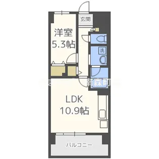 大阪府大阪市福島区海老江8【マンション】の間取り