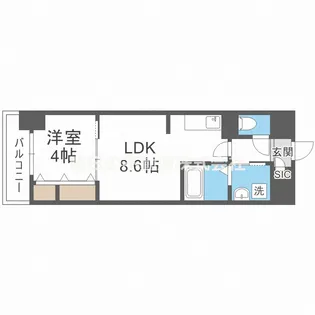 大阪府大阪市生野区小路2【マンション】の間取り
