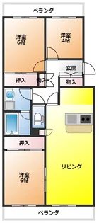 フォレストレジデンス【3階】の間取り