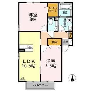 長野県長野市若里2【アパート】の間取り