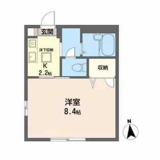 フレグランス目黒【1階】の間取り