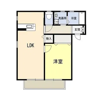 シーガルII【2階】の間取り