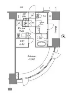 ザ・レジデンス赤坂檜町【6階】の間取り