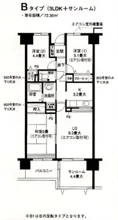 クレール セントラル【7階】の間取り