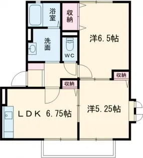 サンビレッジ花垣 A棟【1階】の間取り