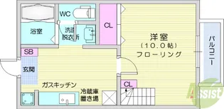 エスポワール・シャトー愛子2【2階】の間取り