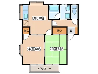 シャルムK【2階】の間取り