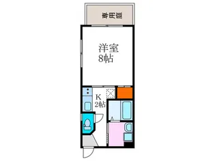 ウエストコ-ト北白川【1階】の間取り