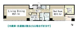 パークルージュ赤坂檜町【13階】の間取り