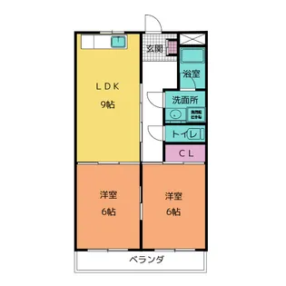 サンメゾン平針【9階】の間取り